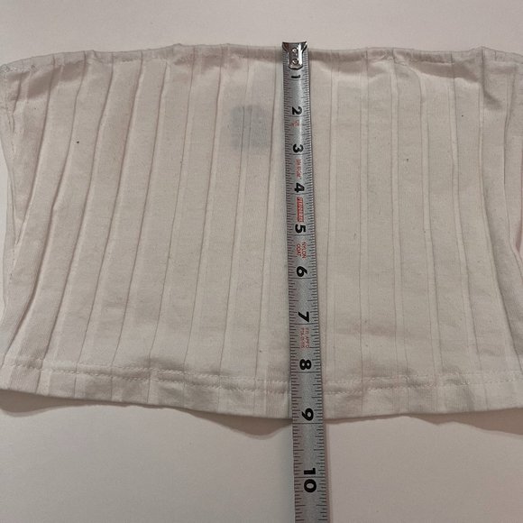 NWOT SHEIN Solid Rib-knit Tube Top and Bodycon Skirt Set White Size Small - Picture 7 of 11